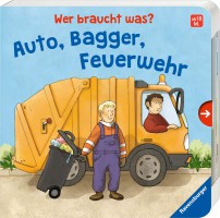 Auto, Bagger, Feuerwehr