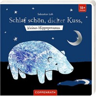 Schlaf schön, dicker Kuss, kleines Hippopotamus