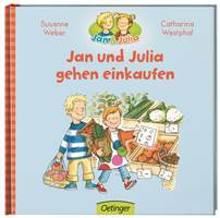 Jan und Julia gehen einkaufen