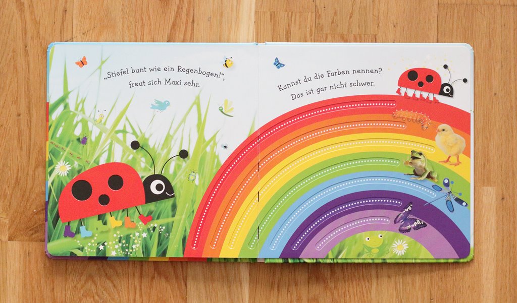 Entdecke die Farben mit Maxi  - Mein buntes Fingerspuren-Buch