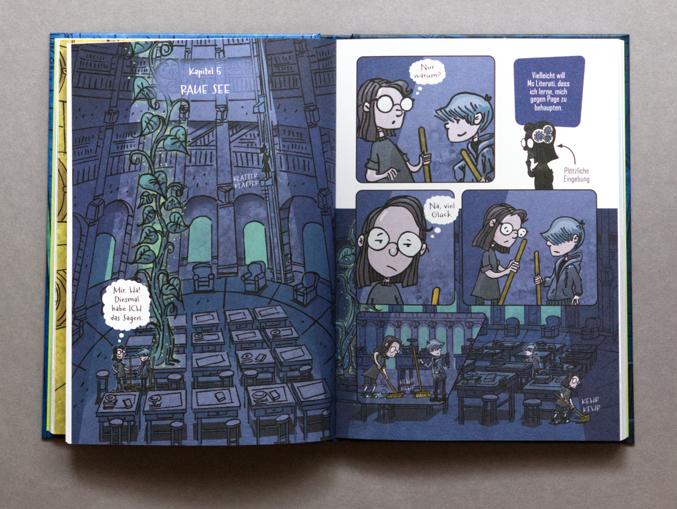 Nachts in der Biblithek